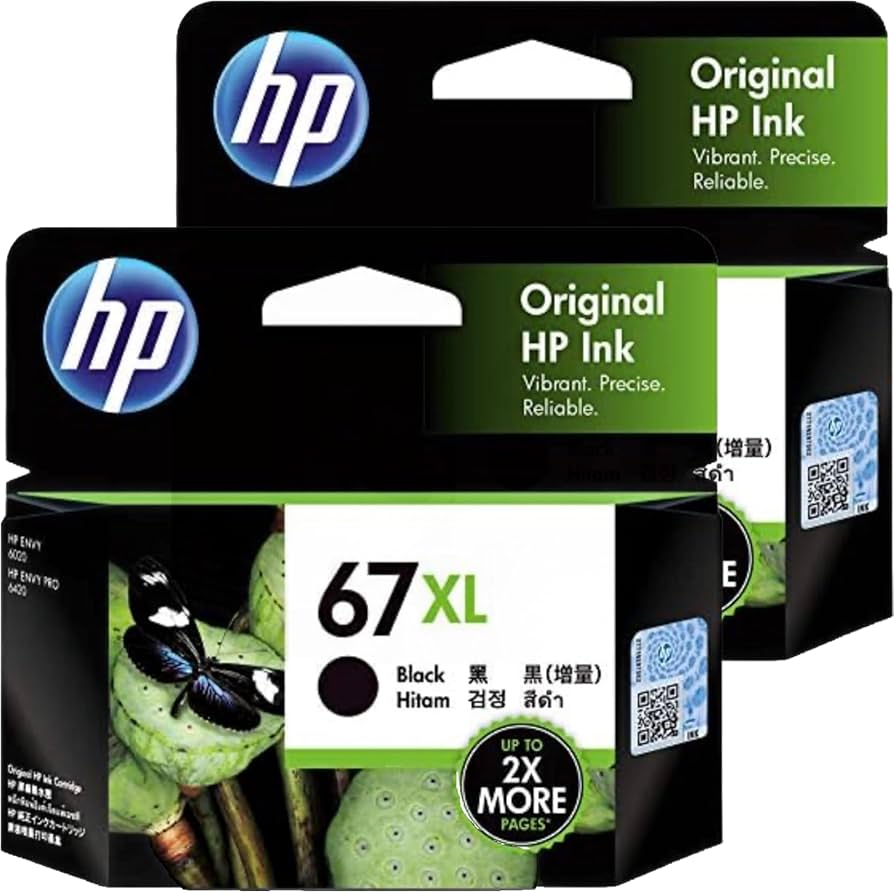 8528　HP 67 XL 純正インクカートリッジ ブラック3YM57AA　４個 HP 3YM57AA 67 XLインクカートリッジ 黒 : ヤマダデンキ Yahoo